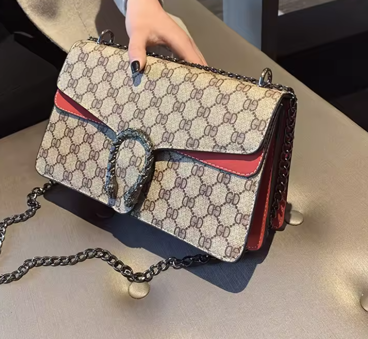 Monogram Snake Clasp Chain Bag