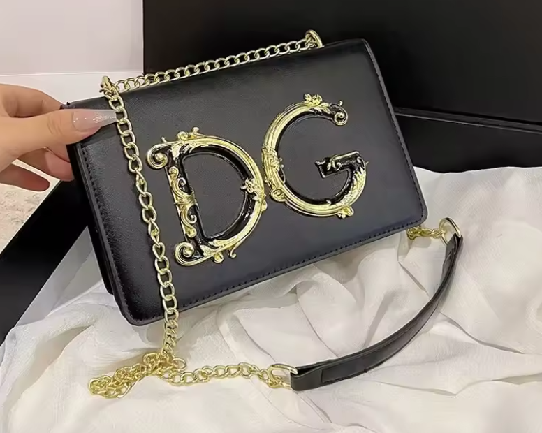 Pink Chain Crossbody Bag