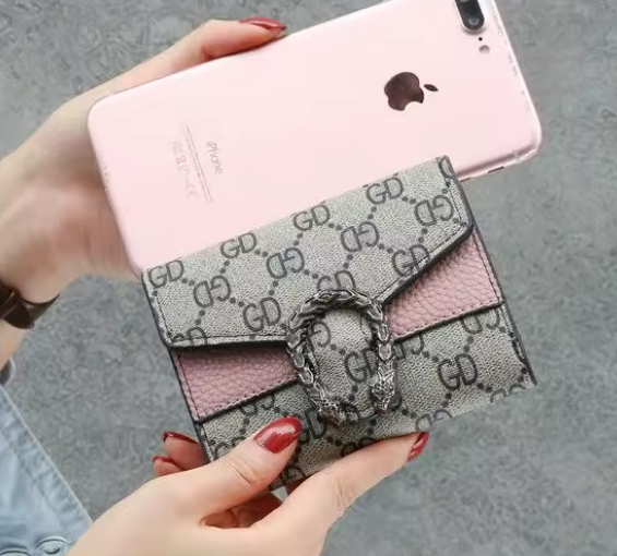 Monogram Snake Clasp Wallet