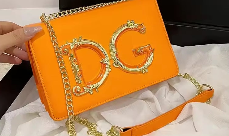Pink Chain Crossbody Bag