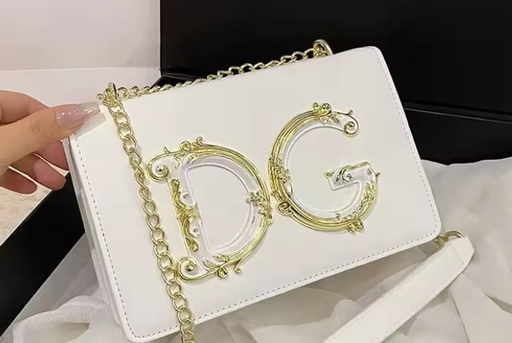 Pink Chain Crossbody Bag