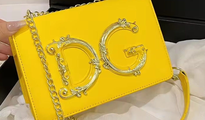 Pink Chain Crossbody Bag