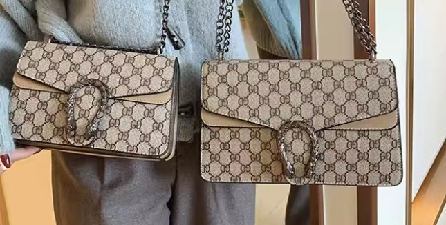 Monogram Snake Clasp Chain Bag