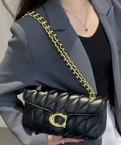 Quilted Chain Flap Bag