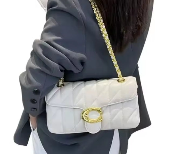 Quilted Chain Flap Bag