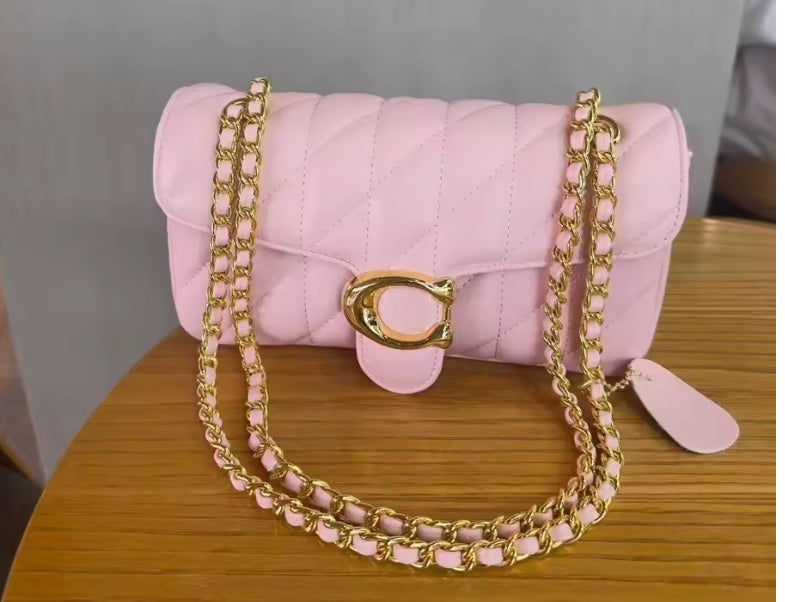 Quilted Chain Flap Bag